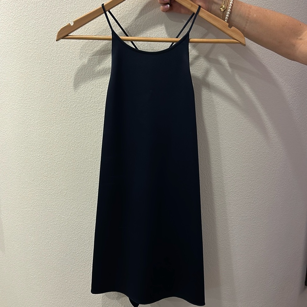 Halston Navy Blouse